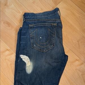 True Religion Blue Jeans Distressed Casual